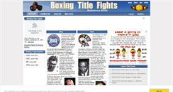 Desktop Screenshot of boxingtitlefights.com