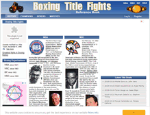 Tablet Screenshot of boxingtitlefights.com